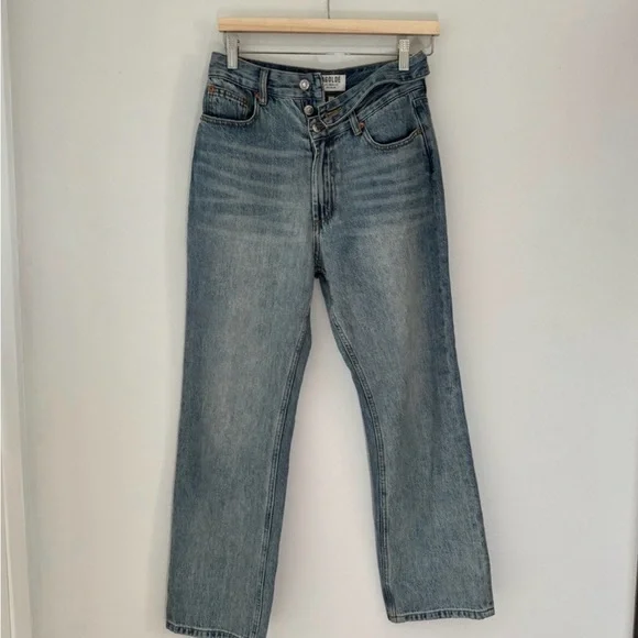 Agolde Women's Straight Leg Jeans in Light Blue - Picture 2 of 6